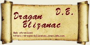 Dragan Blizanac vizit kartica